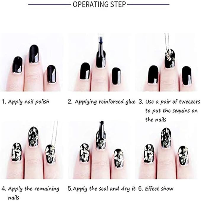 12 Colors Moon Nail Art Glitter Sequins, 3D Sparkly Crescent Nail Flakes Designs, Holographic 3D Laser Moon Nail Sequins Supplies for Women Girls Manicure Sparkly Decorations, DIY Shiny Nail Art