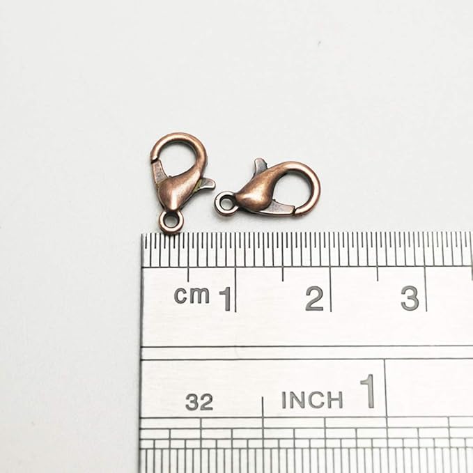 Chenkou Craft 1 Box Around 560pcs 7 Colors Lobster Clasp Jewelry Making Repairing (12X7mm)