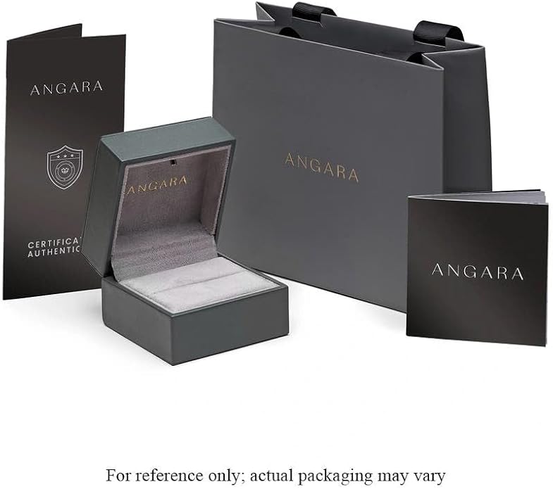 ANGARA Freshwater Pearl Earrings for Women | Round Freshwater Cultured Pearl Diamond Drop Earrings in 14K Solid Gold/Platinum | June Birthday, Anniversary, Gemstone Jewellery Gift