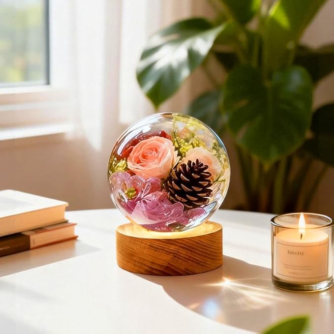 Loyohep Set of 4,3",2.5",2",1.7",1.3",0.9" Clear Sphere Molds Silicone,Large 3D Seamless Sphere Silicone Molds for Resin Casting,Round Ball Orbs Epoxy Resin Molds for Jewelry, Soap, Candle,Flower DIY