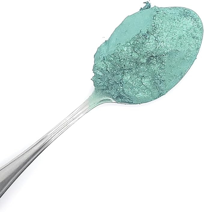 Pearl Mica Powder Pigment Dye - 500 grams (1.1 lbs) - Best Bulk Price for Fine Arts, Crafting, Painting, Bath bomb Soap Candle Slime Jewelry Making, Epoxy Resin, Woodworking (Green AG24)