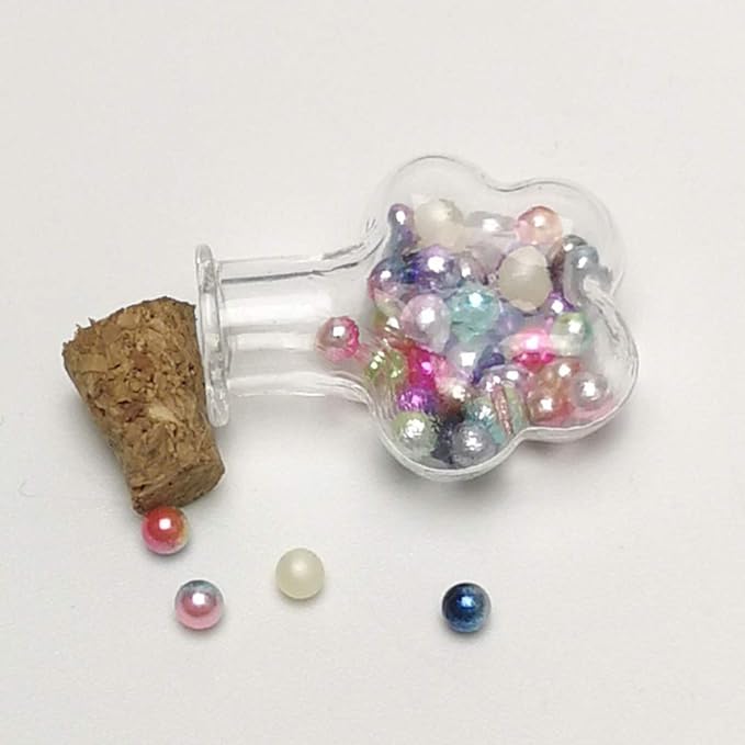 Chenkou Craft 12000pcs 2.8mm Assorted 15 Gradient Colors No Hole Round Ball Bead Scrapbooking Craft DIY Beads Decoration + Plastic Box (Gradient Colors, 2.8mm)