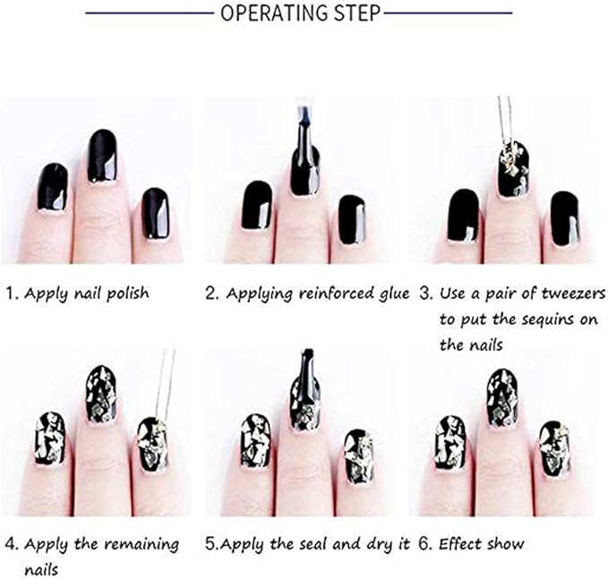 12 Colors Iridescent Glitter Nail Art Sequins, Colorful Sparkly Nail Flakes Design, Holographic Ultra-Thin Hexagon Powder Acrylic Supplies for Women Girls Manicure Summer Decorations, 3D Accessories