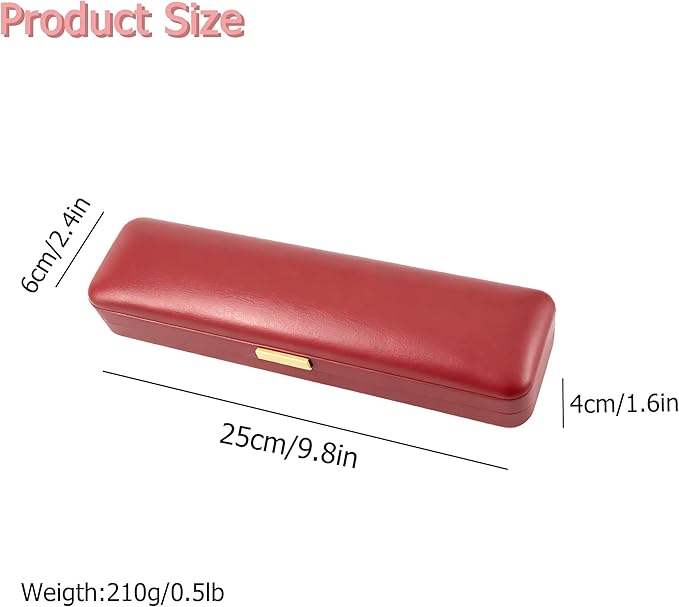 Luxury Burgundy Leather Jewelry Box with Soft Velvet Lining, Elegant Storage Case for Necklaces, Earrings, Bracelets & Watches, Small Travel Organizer Skin-friendly Artificial Leather Cover Gift