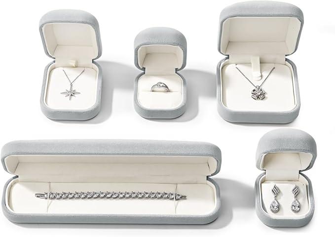 Premium Velvet Earring Box Jewelry Gift Boxes Earrings Case for Birthday,Wedding,Mother's Day, Valentine's Day Gift