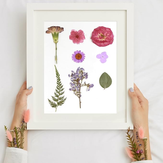 CONVELIFE Dried Flowers for Resin, Vacuum Packed DIY Pressed Flowers for Epoxy, Jewelry, Candles, Soap, Nail Production (80PCS Purple Dried Flowers)