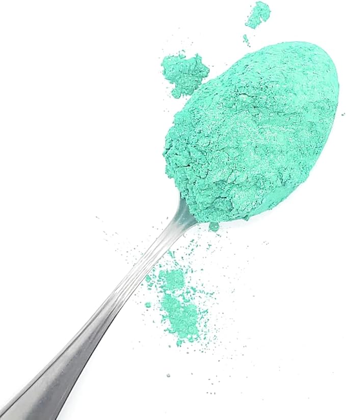 Pearl Mica Powder Pigment Dye - 500 grams (1.1 lbs) - Best Bulk Price for Fine Arts, Crafting, Painting, Bath bomb Soap Candle Slime Jewelry Making, Epoxy Resin, Woodworking (Green AG19)
