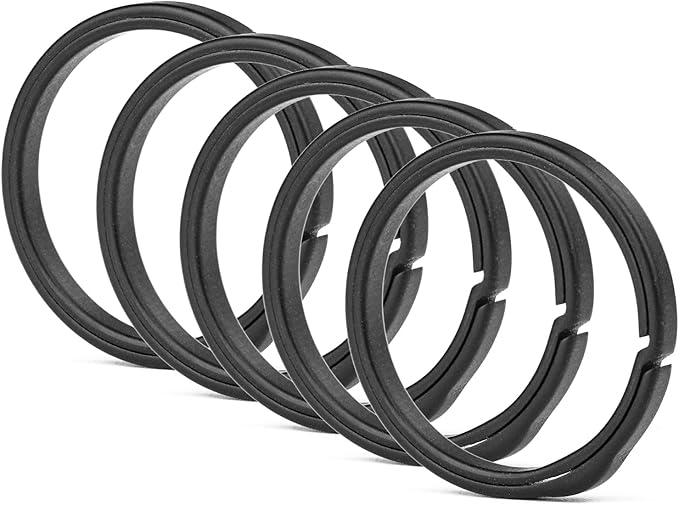 TISUR Titanium Key Ring,Elegant Quick Release Side Pushing Split Rings Kit for Keychains,Heavy Duty Keyring for Dog Tag