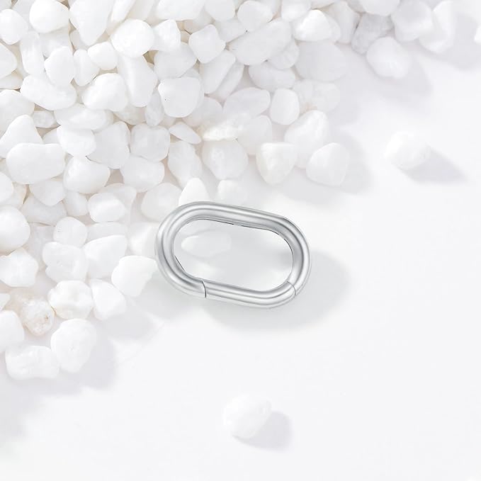 14K Gold Jewelry Clasp Necklace Extender Clasp Bracelet Extension Connector for DIY Necklace Bracelet Anklet Jewelry Making (Style 3-White)