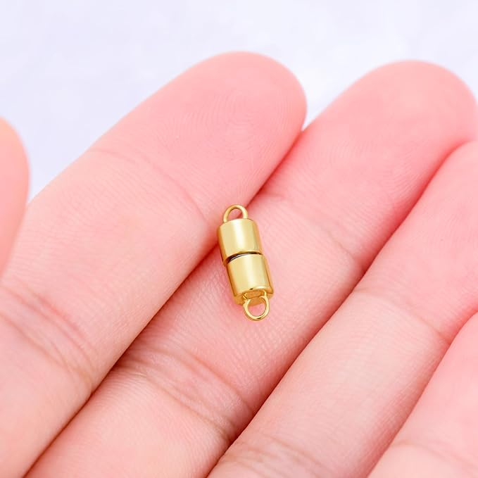 10K Real Gold Necklace Connector Extender Clasps for DIY Bracelet Jewelry Making, Lobster Clasp Extender Necklace Clasp Connector Bracelet Extension, Double Lobster Clasp 10K Gold(Style 1)