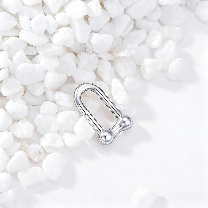 14K Gold Jewelry Clasp Necklace Extender Clasp Bracelet Extension Connector for DIY Necklace Bracelet Anklet Jewelry Making (Style 11-White)