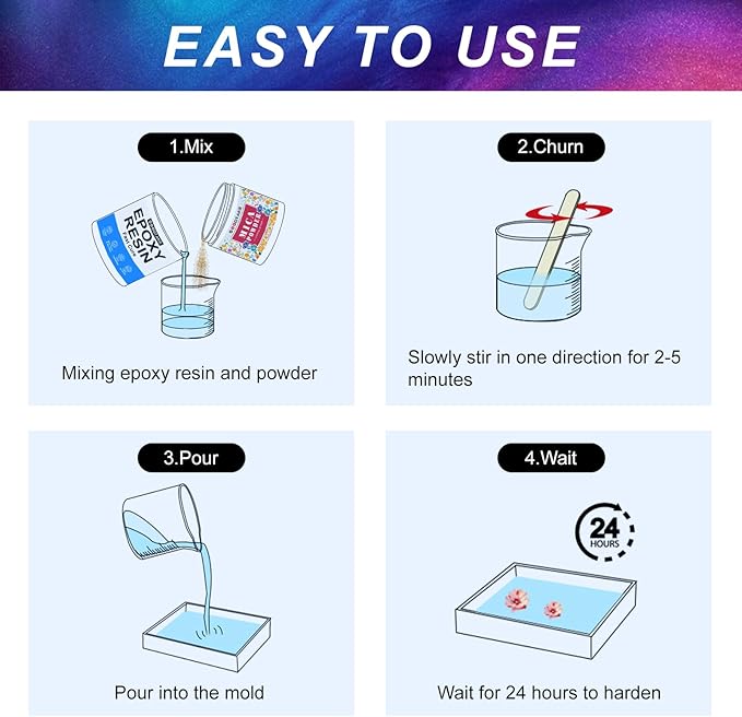 GOODTAKE Dark Purple Mica Powder | Resin Color Pigment | Resin Dye | Mica for Soap,Candle Making, Bath Bomb, Slime, Nail Polish, Eye Shadow - Pure Mica Powders (Dark Purple, 2 oz)