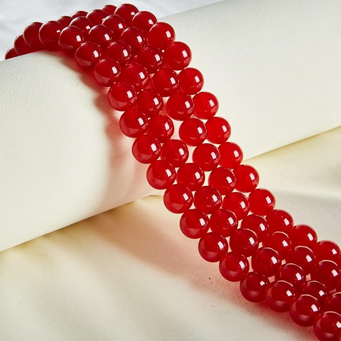 100pcs 8mm Carnelian Beads Natural Gemstone Beads Round Loose Beads for Jewelry Making