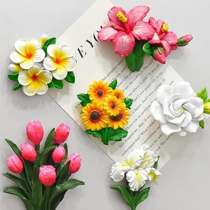 MUXIUNT 2Pcs Plumeria Silicone Candle Flower Wax Mold Silicone for Candles Resin Making Molds Moldes De Silicona para Hacer Velas Artesanales De Silicona,for Making Mothers Day Gifts for Mom Daughter