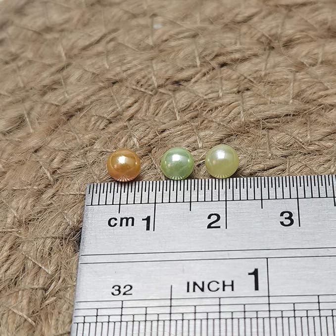 Chenkou Craft 2250pcs 5mm Assorted 15 Colors No Hole Round Ball Bead Scrapbooking Craft DIY Beads Decoration + Plastic Box (Assorted Colors, 5mm)