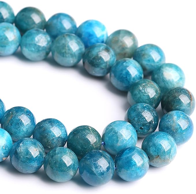 4MM 88PCS Natural Stone Blue Apatite A Grade Loose Beads for Jewelry Making DIY Bracelet