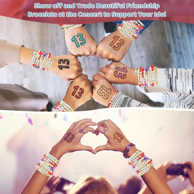 Goldwise Friendship Bracelet Kit, 16000 pcs with Seed Beads (2/3/4mm), Clay Beads, 7 Styles Letter Beads (A-Z), Variety of Charms, DIY Jewelry Making Crafts