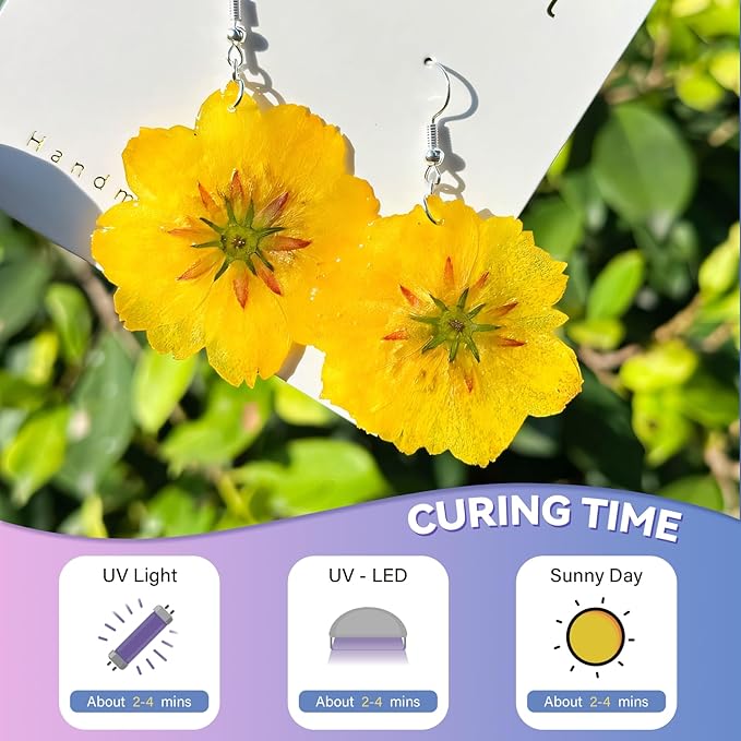 Vivresina UV Resin 400 Grams Crystal Clear Hard Type Fast Curing No Yellowing Low Odor for Art Craft Coating Jewelry Making