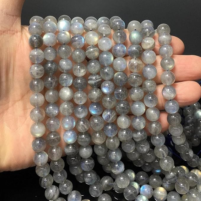 100pcs 6mm Labradorite Beads Natural Gemstone Beads Round Loose Beads for Jewelry Making
