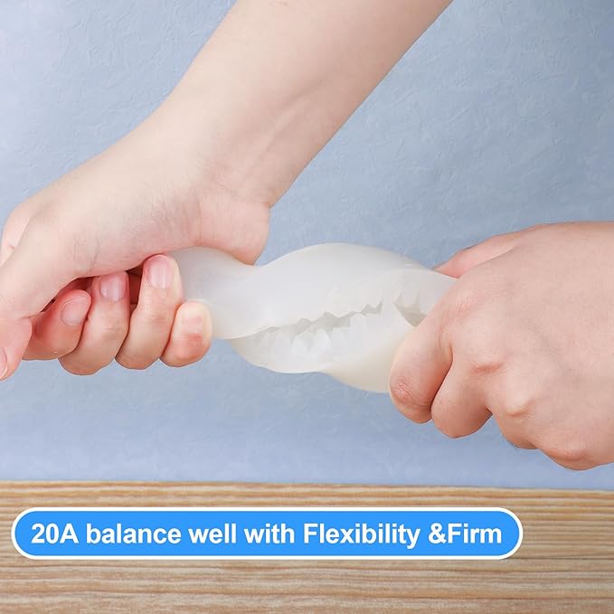 MITINU Silicone Mold Making Kit - 20A Liquid Silicone Rubber (1:1 Mix), Non-Toxic & Bubble Free Platinum Cure Silicone for Making Molds for Resin, Soap, Concrete, Craft Molds - 282oz Total