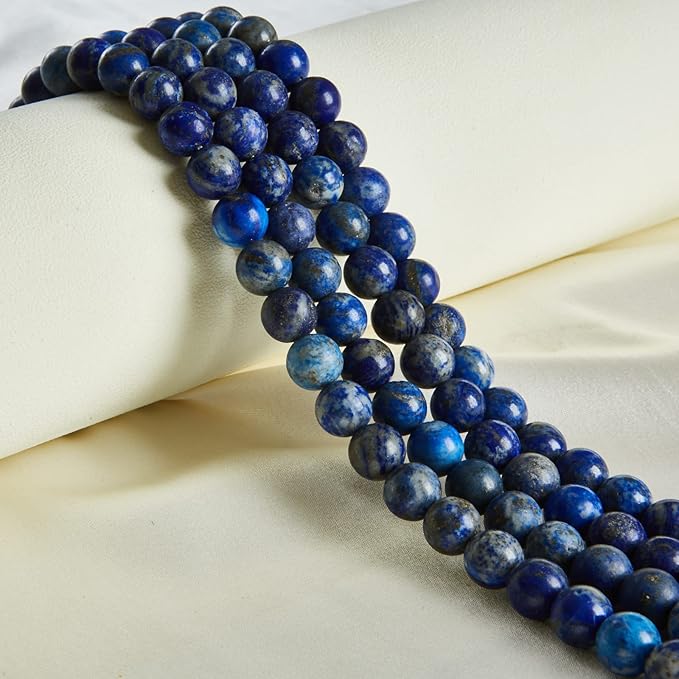 100pcs 6mm Lapis Lazuli Beads Natural Gemstone Beads Round Loose Beads for Jewelry Making