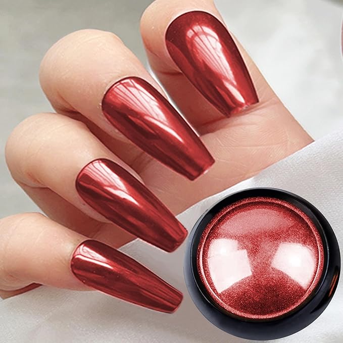 SULLMAR Chrome Nail Powder for Beautiful Mirror Effect Chrome Powder Get the Polish of Your Dreams with Our Nail DIY Enthusiasts Chrome Powder for Nails(SET D)