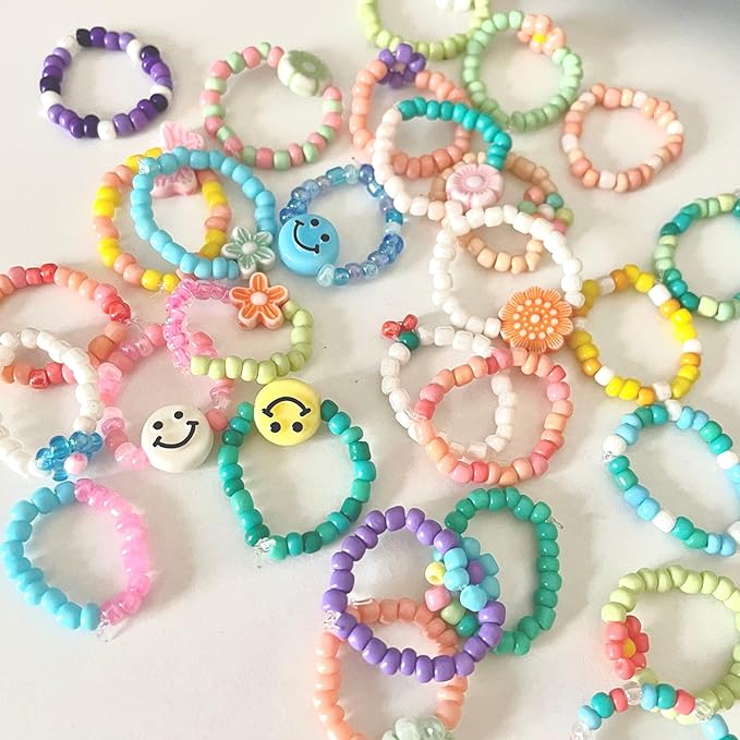 efivs arts 4500pcs Seed Beads 24 Colors 4mm Round Beads for Friendship Bracelet Making Kit Waist Small Bead Rainbow Beads for DIY Crafting 6/0