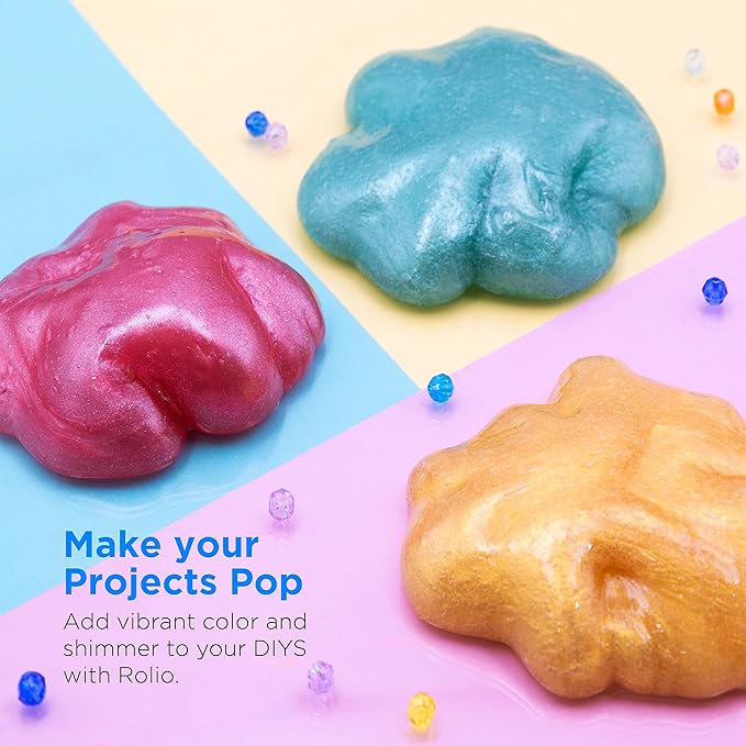 Rolio Premium Mica Powder - Lavender Scent (50G / 1.76oz) - 1 Jar of Purple Pigment Powder for Epoxy Resin, Dye, Soap Making, Nail Polish, Paint, Candle Making, Bath Bombs, Slime