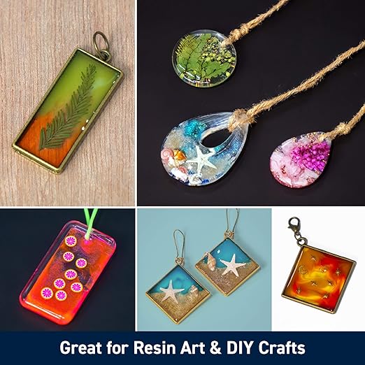 TotalBoat Translucent Colored UV Resin - Fast-Cure UV Resin Kit for Jewelry Making, Charms, Crafts, Casting, and DIY Art Projects - 8 Pre-Tinted Colors, 240g