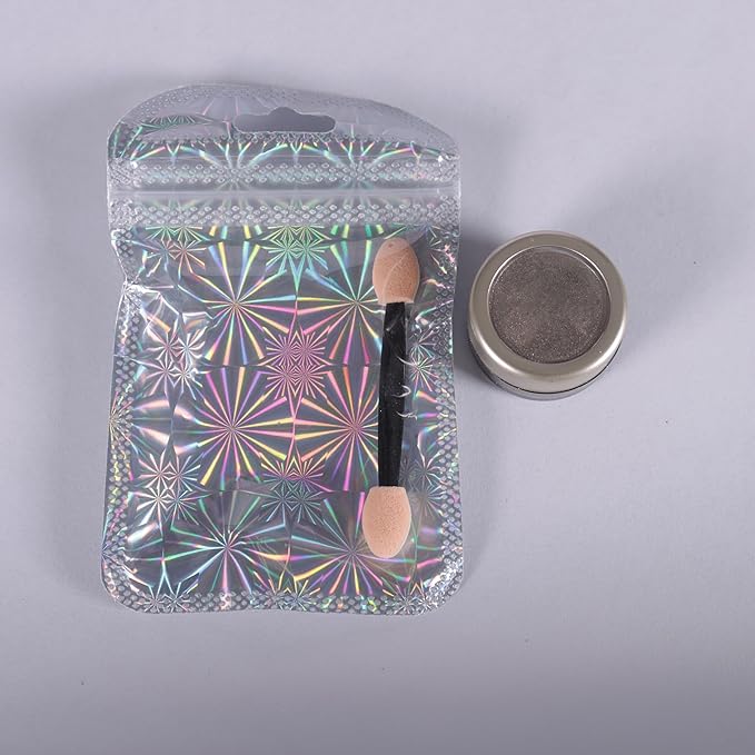 Laza Chrome Nail Powder Mirror Effect Metallic Dust Holographic Glitter Glazed Manicure Decoration Reflective Pigment for DIY Gel Polish Nail Art, Resin Craft, Gifts - Champagne Gold