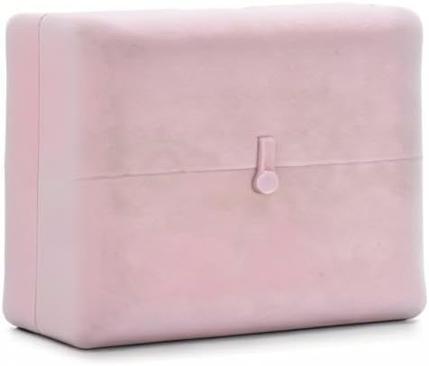 Oirlv Pink Velvet Jewelry Packaging Box Large Necklace Display Storage Case Large Necklace Gift Box