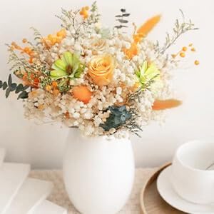 4000+ Dried Babys Breath Flowers Bulk - 17" Ivory White Dried Flower Bouquet, Real Natural Gypsophila Branches for Vase Filler, Wedding, Table Centerpiece, Home Decor, DIY Wreath Floral, Crafts