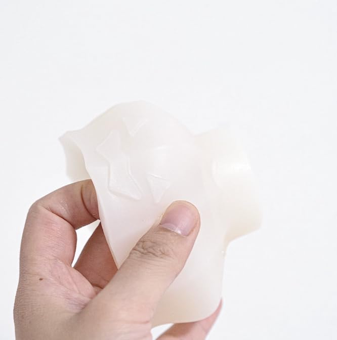 TOPYS 3 Pcs Halloween Candle Silicone Molds Set, DIY Letter Bat, Mummy Ball and 3D Pumpkin Container Mould for Candle Making, Wax Gypsum Ornament Resin Soap Chocolate Mold Home Decor