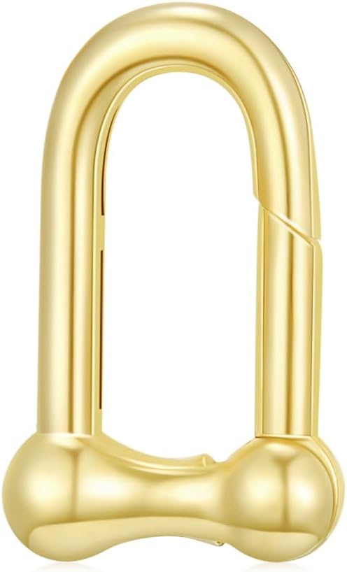 14K Gold Jewelry Clasp Necklace Extender Clasp Bracelet Extension Connector for DIY Necklace Bracelet Anklet Jewelry Making (Style 11)