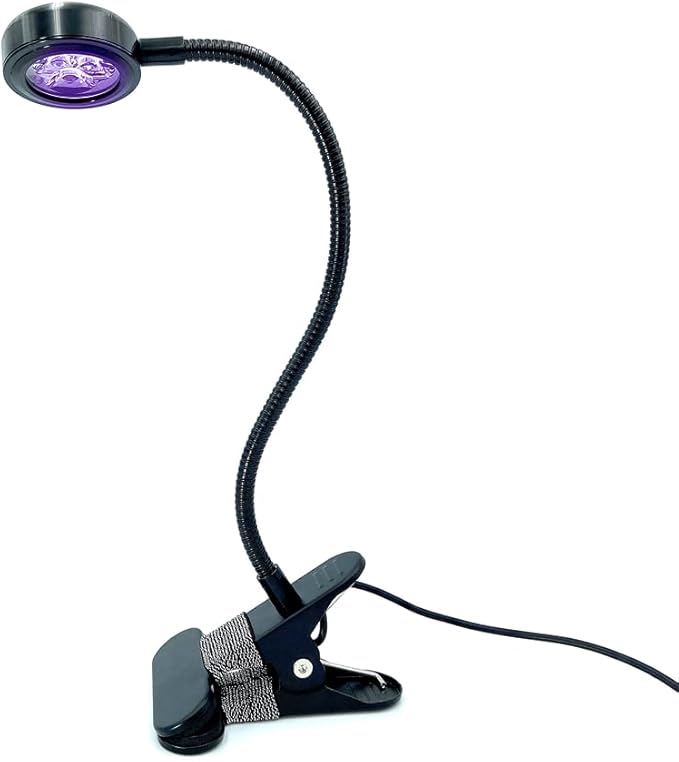 ZOELASS 5W Gooseneck UV Resin Curing Light for UV Resin molds Jewelry Making DIY Crafts and gooseneck uv lamp for Gel x Nails