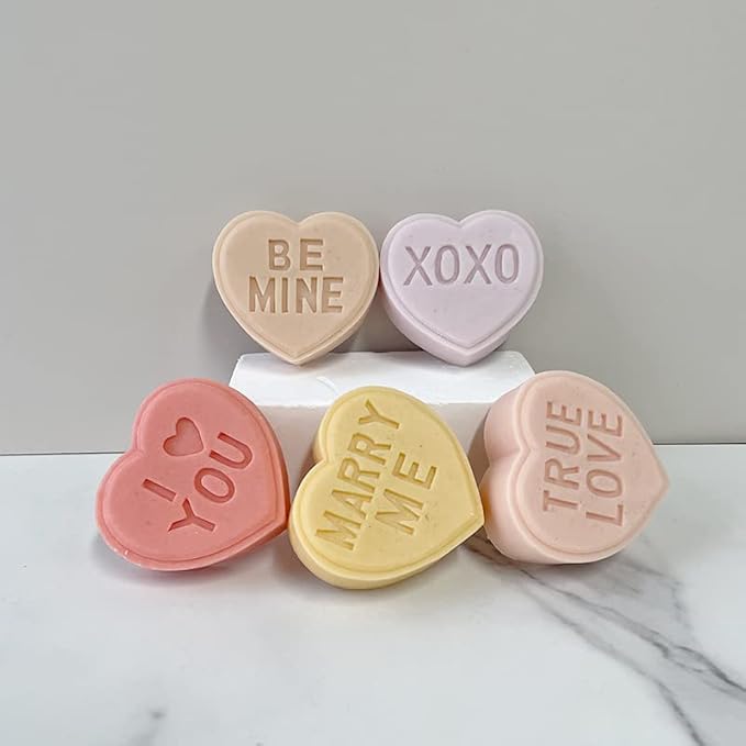 TOPYS Heart Alphabet Letter Silicone Candle Molds, DIY Casting Epoxy Letter Molds for Clay Resin Pendant Plaster Carving Making Aromatherapy Valentine's Day Gifts (Marry me)