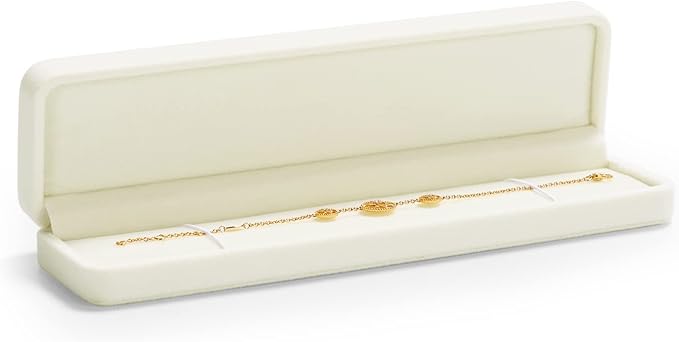 Oirlv Velvet Jewelry Storage Box Bracelet/Necklace/Long chain Gift Box Showcase Display Organizer