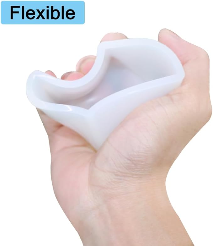 5 PCS Square Resin Moulds Silione, FineGood Epoxy Resin Casting Molds DIY Box Resin Mold Silicone Resin Kit Mold for Cup Candle Soap