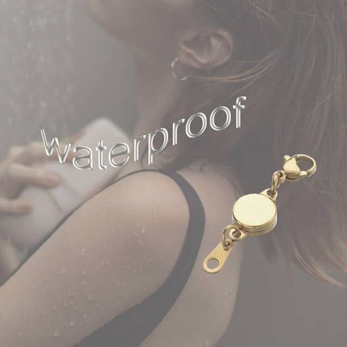 Zpsolution Stainless Steel Locking Magnetic Necklace Clasps and Closures, 18K Gold and Silver Plated Magnetic Clasps for Jewelry Making