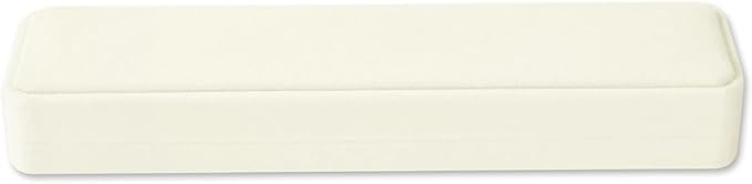 White Velvet Long Chain Bracelet Necklace Watch Storage Box Gift Case, Premium Gorgeous Jewelry Display Box for Wedding,Engagement, Proposal, Birthday and Anniversary (White)