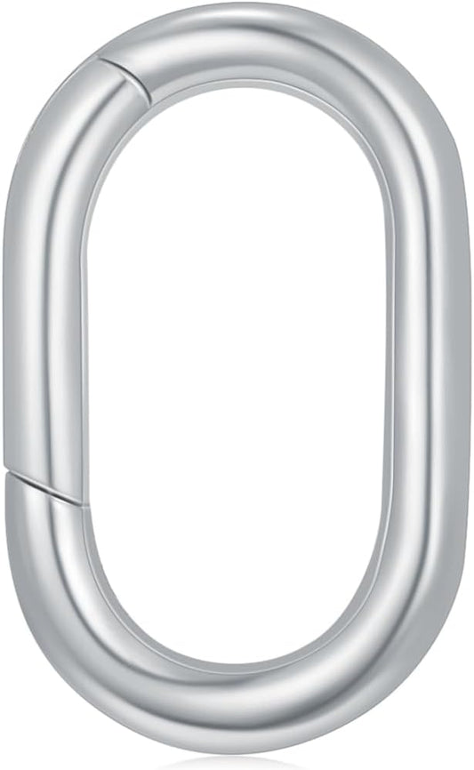 14K Gold Jewelry Clasp Necklace Extender Clasp Bracelet Extension Connector for DIY Necklace Bracelet Anklet Jewelry Making (Style 3-White)