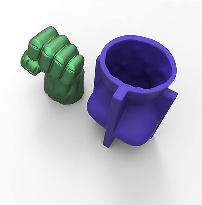 Fist Candle Hand Resin Clay Mold - 3D Silicone Mold for Candle Making, Resin Casting, and Craft Supplies