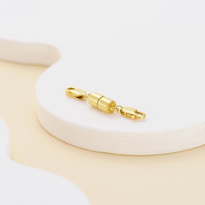 10K Real Gold Necklace Connector Extender Clasps for DIY Bracelet Jewelry Making, Lobster Clasp Extender Necklace Clasp Connector Bracelet Extension, Double Lobster Clasp 10K Gold(Style 7)