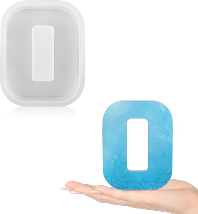 Gartful Resin Letter Molds for Casting, O Capital Alphabet Resin Silicone Molds for Epoxy, Thick 3D Silicone Letter Molds for Making Letters, Word Sign Art, DIY Crafts, Making Candle, Party Home Decor