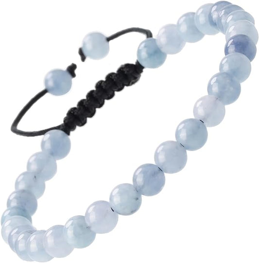 MASSIVE BEADS Natural Healing Power Gemstone Crystal Beads Unisex Adjustable Macrame Bracelets