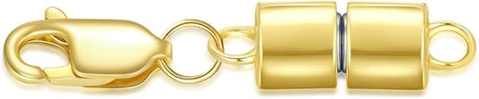10K Real Gold Necklace Connector Extender Clasps for DIY Bracelet Jewelry Making, Lobster Clasp Extender Necklace Clasp Connector Bracelet Extension, Double Lobster Clasp 10K Gold(Style 6)