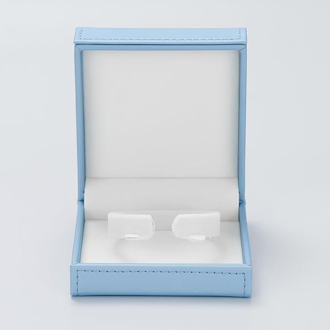 Leather Bracelet Box Bracelet Gift Box Jewelry Bangle Gift Box Velvet Interior Bangle Storage for Anniversary Wedding Birthday Mother's Day Gifts (Blue)