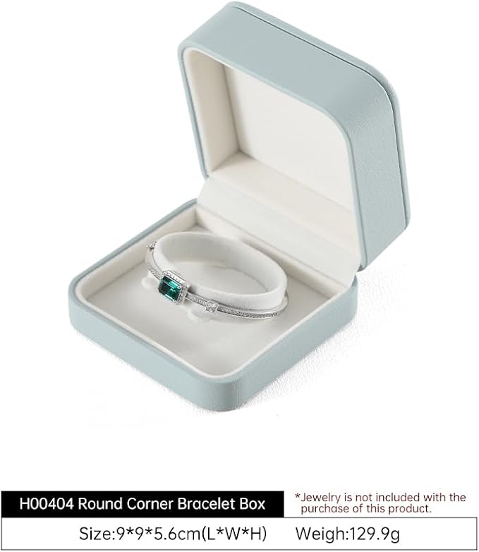 Bangle Box, Leather Jewelry Box For Women，Premium Bracelet Jewelry Storage,Boxes,Luxury Jewelry Organizers