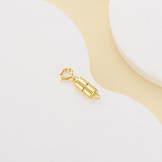 10K Real Gold Necklace Connector Extender Clasps for DIY Bracelet Jewelry Making, Lobster Clasp Extender Necklace Clasp Connector Bracelet Extension, Double Lobster Clasp 10K Gold(Style 2)