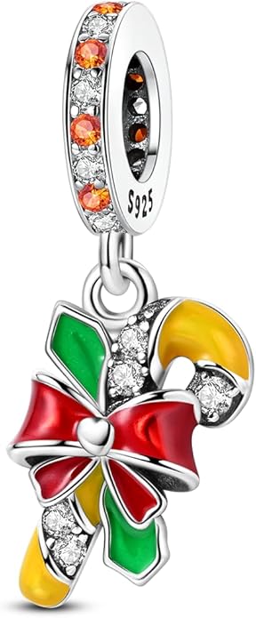 Parmuz 925 Sterling Silver Christmas Charm for Bracelet Snowflake Dangle Beads Santa Claus Snowman Deer Charm Gifts for Women